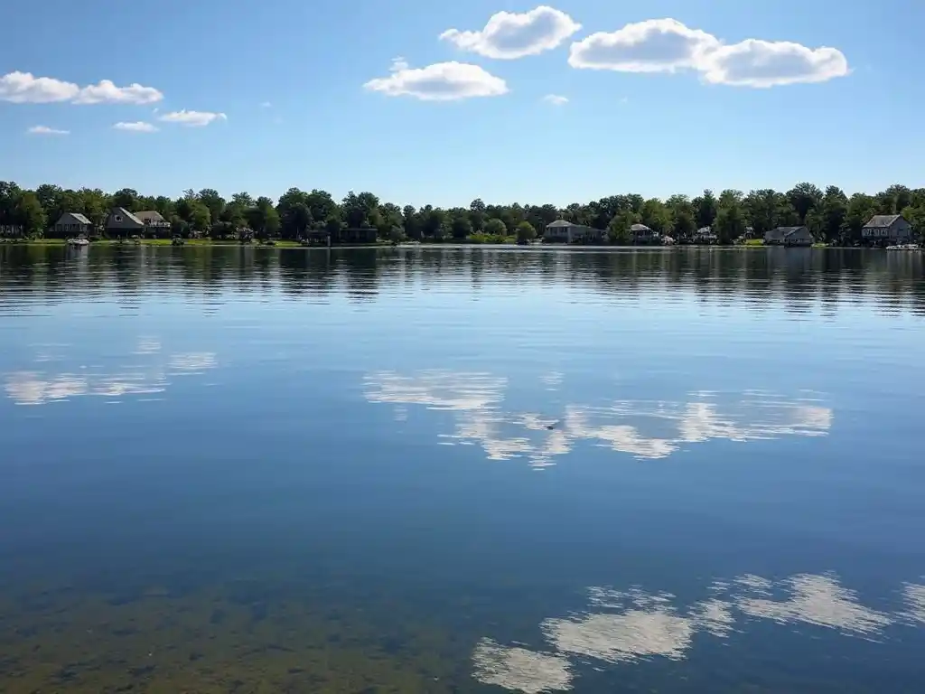 a look across long lake in White Pigeon MI